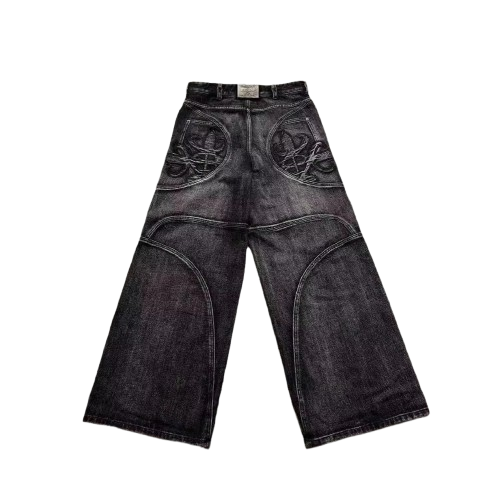 Baggy Jeans with Pattern